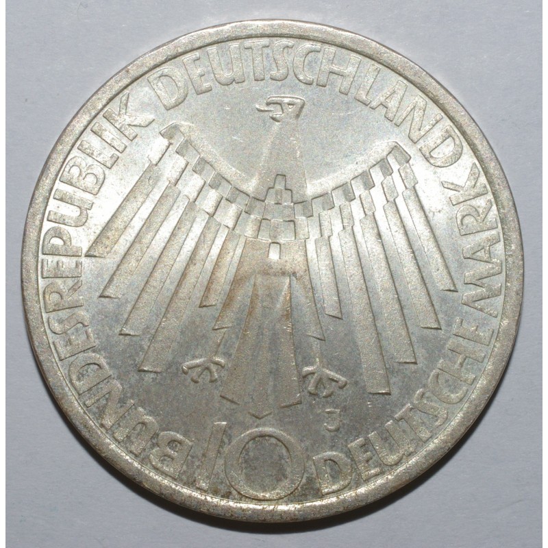 ALLEMAGNE - KM 134.1 - 10 MARK 1972 J - Hambourg - JEUX ...