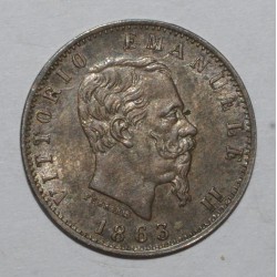 ITALY - KM 13 - 20 CENTESIMI 1863 BN M - Victor Emmanuel II