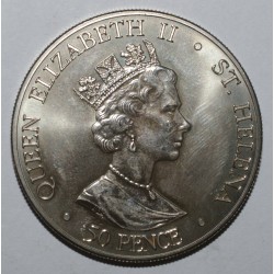 SAINT-HELENA - KM 19 - 50 PENCE 2001 - 75. Geburtstag von Queen Elizabeth II