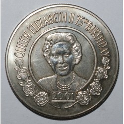 SAINT-HELENA - KM 19 - 50 PENCE 2001 - 75. Geburtstag von Queen Elizabeth II