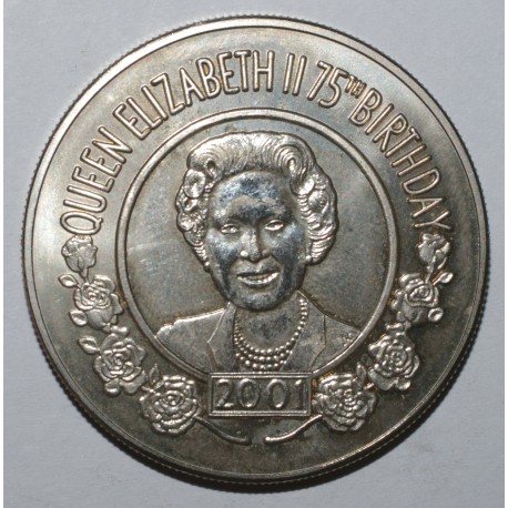 SAINT-HELENA - KM 19 - 50 PENCE 2001 - 75th birthday of Queen Elizabeth II