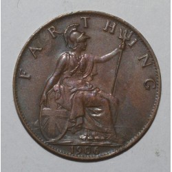 GRANDE BRETAGNE - KM 792 -  1 FARTHING 1906 - Edouard VII