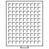 Münzboxen mit eckigen Einteilungen - von 19 bis 270 mm - Außenformat 236 x 303 x 20 mm