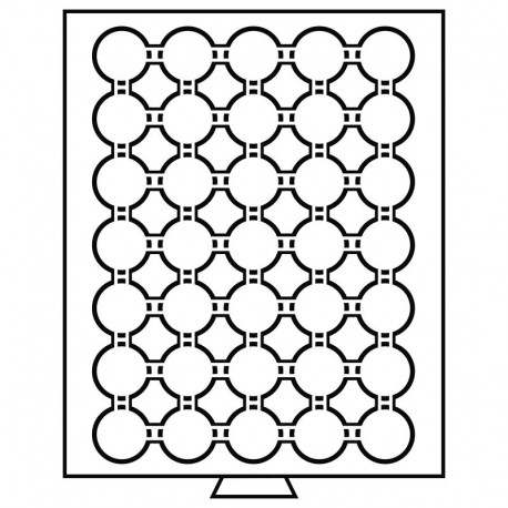 Münzboxen für Münzkapseln - von 16.5 bis 41 mm - Außenformat 236 x 303 x 20 mm