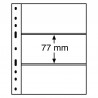 Lot de 10 pages recharges OPTIMA pour billets - OPTIMA 1C, 2C et 3C