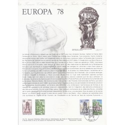 75 - PARIS - TIMBRES 1.00 ET 1.50 FRANCS - 06/05/1978 - EUROPA 78