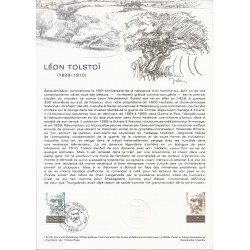 75 - PARIS - TIMBRES 1.00 FRANC - 15/04/1978 - LEON TOLSTOI (1828-1910)