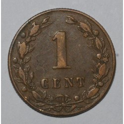 NETHERLANDS - KM 107 - 1 CENT 1883 - Willem III