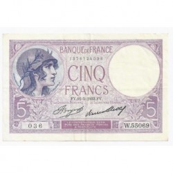 FAY 03/17 - 5 FRANCS VIOLET...