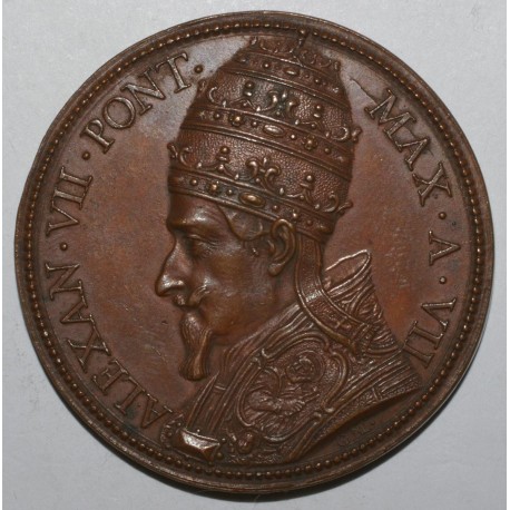 MEDAILLE - VATIKAN - PAPSTE ALEXANDER VII 1655 - 1667