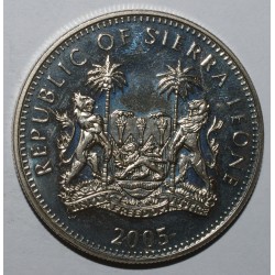 SIERRA LEONE - UC 121 - 1 DOLLAR 2005 - LE PAPE BENOIT XVI EN VISITE À COLOGNE