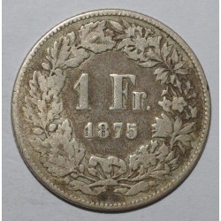 SCHWEIZ - KM 24 - 1 FRANK 1875 B - Bern