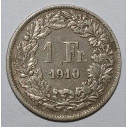 SCHWEIZ - KM 24 - 1 FRANC 1910 B - Berne