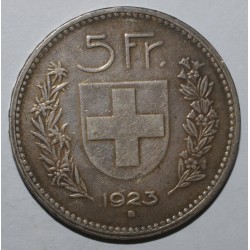 SUISSE - KM 37 - 5 FRANCS 1923 B - Berne