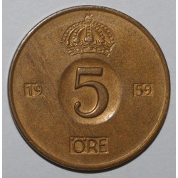 SWEDEN - KM 822 - 5 ORE 1959