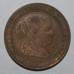 ESPAGNE - KM 634.5 - 2 1/2 CENTIMOS 1867 OM