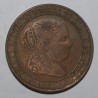 SPAIN - KM 634.5 - 2 1/2 CENTIMOS 1867 OM