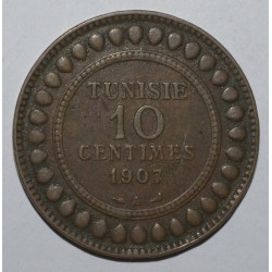 TUNESIEN - KM 236 - 10 CENTIMES 1907 A - Paris - Muhammad al-Nasir