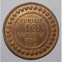 TUNISIA - KM 236 - 10 CENTIMES 1908 A - Paris