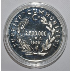 TÜRKEI - KM 1084 - 2500000 LIRA 1998 - 10 EURO - KEMAL ATATURK