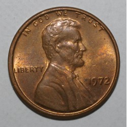 UNITED STATES - KM 201 - 1 CENT 1972 - LINCOLN SMALL CENT - MEMORIAL