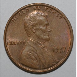 ÉTATS UNIS - KM 201 - 1 CENT 1977 - Philadélphie - LINCOLN SMALL CENT