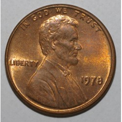 ÉTATS UNIS - KM 201 - 1 CENT 1978 - Philadelphie - LINCOLN SMALL CENT - MEMORIAL