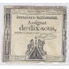 ASSIGNAT DE 10 SOUS - SERIE 1221 - 24/10/1792 - DOMAINES NATIONAUX