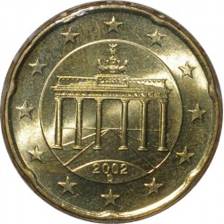 ALLEMAGNE - KM 211 - 20 CENT 2002 D - Munich