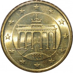 ALLEMAGNE - KM 212 - 50 CENT 2002 G - Karlsruhe