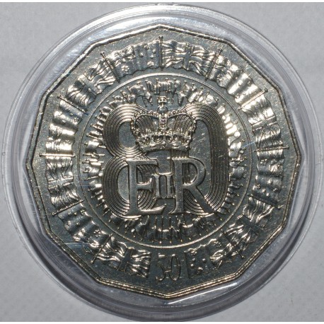 AUSTRALIEN - KM 801 - 50 CENT 2006 - 80 Jahre Queen Elizabeth II