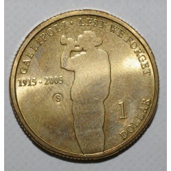 AUSTRALIE - KM 748 - 1 DOLLAR 2005 - 90 ANS DU DÉBARQUEMENT À GALLIPOLI