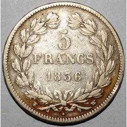 GADOURY 678 - 5 FRANCS 1836 W Lille TYPE LOUIS PHILIPPE 1er - TRES BEAU - KM 749