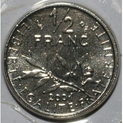 FRANCE - KM 931 - 1/2 FRANC 2001 - TYPE SOWER