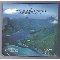 POLYNESIE - COFFRET BRILLANT UNIVERSEL 2001 - 188 FRANCS