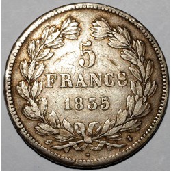 GADOURY 678 - 5 FRANCS 1835 I (Limoges) TYPE LOUIS PHILIPPE 1er - TB+ - FR324/47