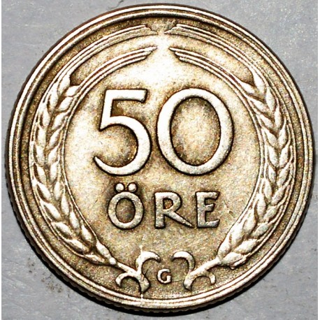 SWEDEN - KM 796 - 50 ORE 1940 G