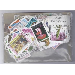 A BATCH OF 300 STAMPS OF ASIA