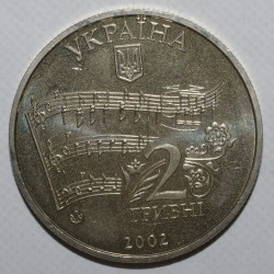 UKRAINE - KM 154 - 2 HRYVNI 2002 - MYKOLA LYSENKO