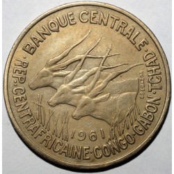 EQUATORIAL AFRICA - KM 3 - 50 FRANCS 1961 - Derby Elands