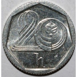 CZECH REPUBLIC - KM 2.1 - 20 HALERU 1993