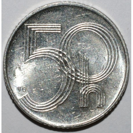 CZECH REPUBLIC - KM 3 - 50 HALERU 1993