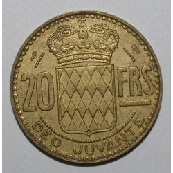 MONACO - KM 131 - 20 FRANCS 1951 - RAINIER III - TTB