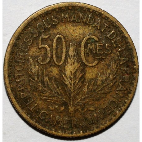 CAMEROUN - KM 1 - 50 CENTIMES 1925