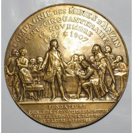 MEDAILLE - 59 - UNTERNEHMEN DER ANZIN-MINEN - 150 JAHRE - 1757 - 1907