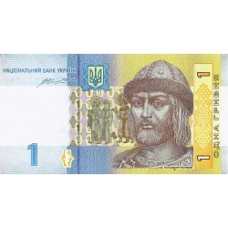 UKRAINE - PICK 116 - 1 HRYVNIA - 2014 - VOLODYMYR - VZ-ST