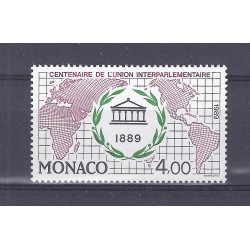 MONACO - 1989 - 4 FRANCS - CENTENAIRE DE L'UNION INTERPARLEMENTAIRE