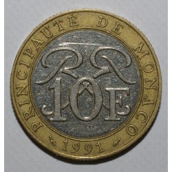 MONACO - KM 163 - 10 FRANCS 1991 - RAINIER III