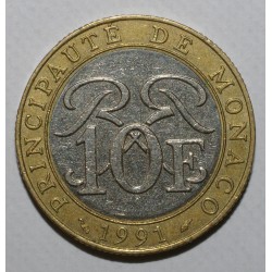 MONACO - KM 163 - 10 FRANCS 1991 - RAINIER III