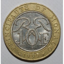 MONACO - KM 163 - 10 FRANCS - 1995 - RAINIER III